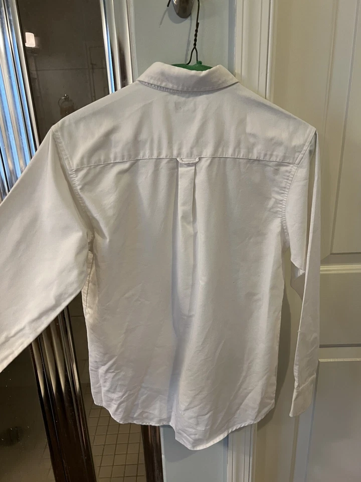 Two Boys XL Button Down Shirts - Classic White Chaps Brand And Plaid Gap kids - Image 3 of 4