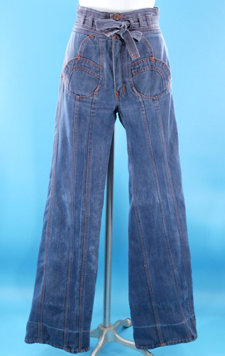 VTG Women's 70s N'est Ce Pas Denim Flare Leg Jeans Sz 25