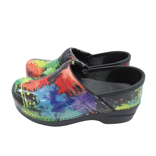 Paint splatter sales dansko clogs