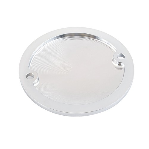 2 Hole Chrome Domed Point Cover Softail Bigtwin for Harley Timing Ignition Timer - Picture 12 of 13