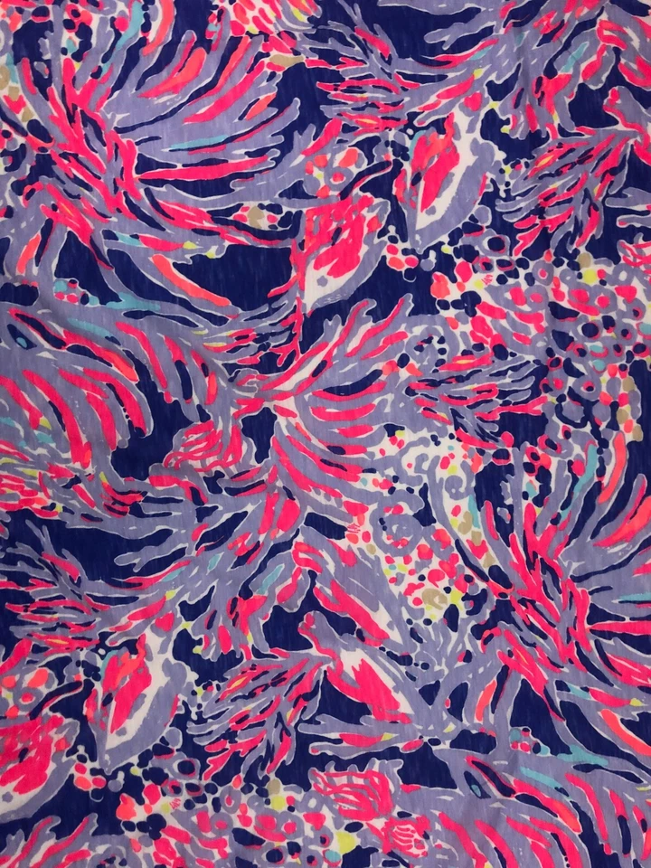 "Tela de algodón Lilly Pulitzer Shrimply Chic Slub - 36"x 60""" Foto 4 de 4