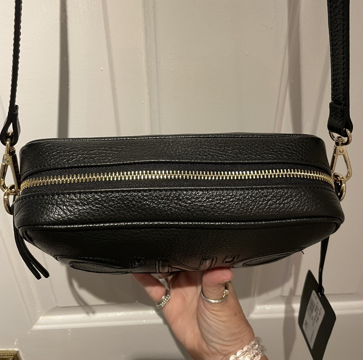 costume national バッグ made in Italy CoSTUME NATIONAL - ITALIAN DESIGNER BLACK CAMERA BAG -RRP