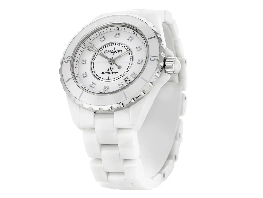 Chanel J12 Diamond White Dial Ladies Watch H5705 3599594131148