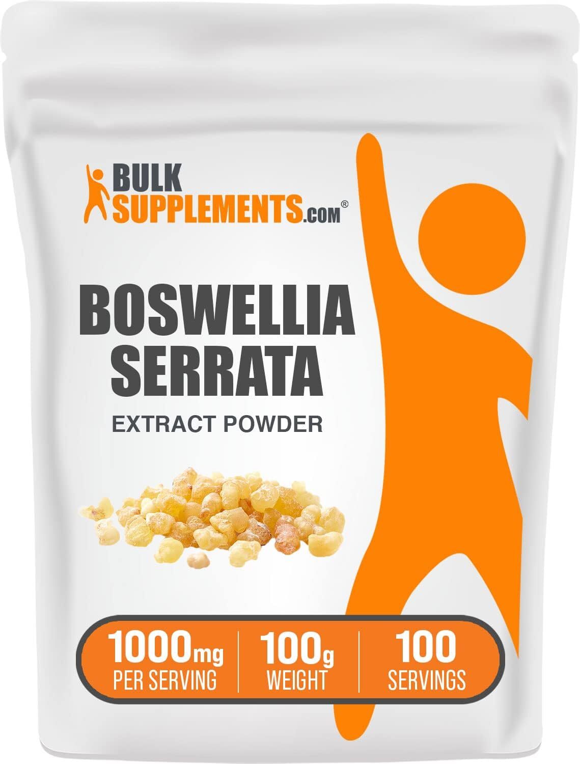 BulkSupplements.com Boswellia Serrata Extract Powder - from Frankincense Resin,