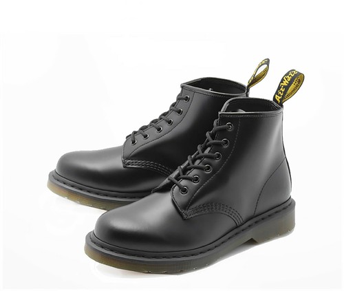 DR. MARTENS Men's 101 Black Smooth Leather Chelsea Boots Casual Fashion  Shoes | eBay