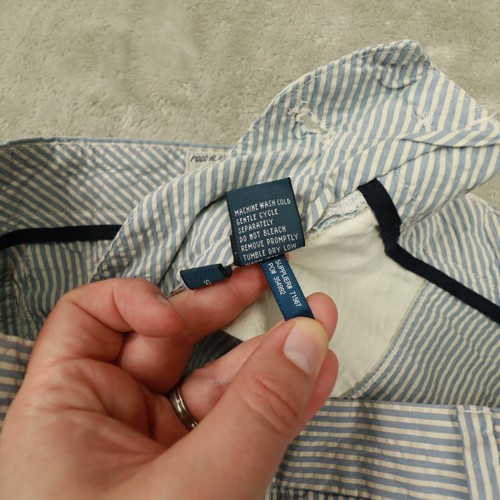 Polo Ralph Lauren Men's Blue White Stripe Seersucker Shorts size 36 - Picture 6 of 10