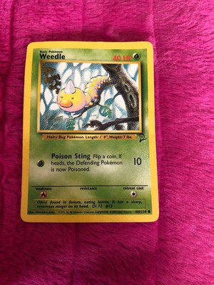 1995 Weedle Pokemon Card Ebay