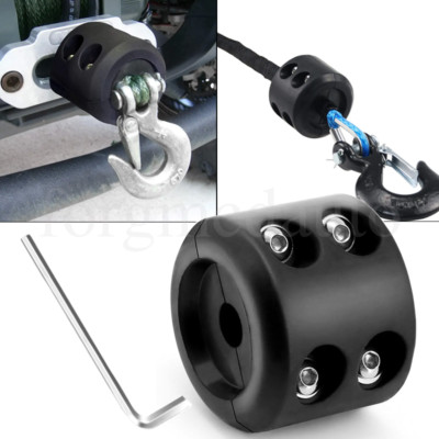 Winch Stopper Stop Rubber Heavy Duty Cable Line Waterproof Rope Hook ATV UTV - Foto 4