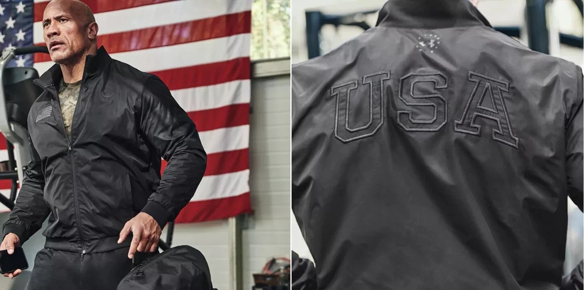 Project Rock X Freedom Dwayne Johnson Bomber Jacket, 42% OFF