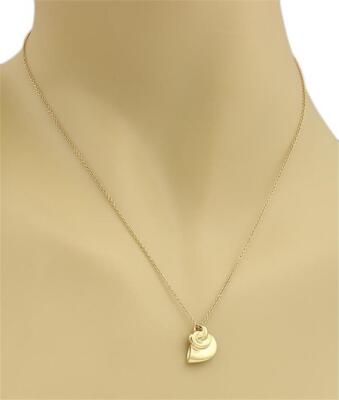 イヒョン　Tiffany ネックレス　ホルンシェル　希少ラージサイズ18K Tiffany & Co. Peretti Shell Pendant 18k Yellow Gold Wide Horn
