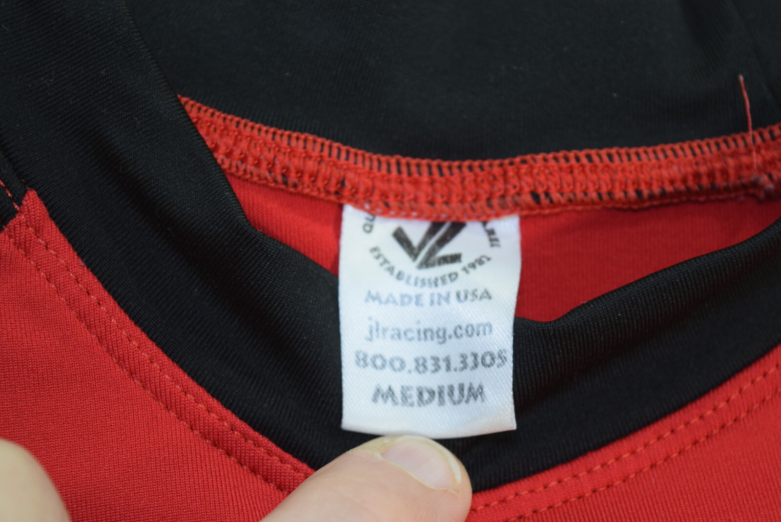 FILA Camicia JL Racing Madison High VA DONNA M Crew canottaggio compressione manica lunga rossa