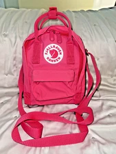 Fjallraven 23797-532 Unisex Pink  Kanken Mini Crossbody Sling Shoulder Bag