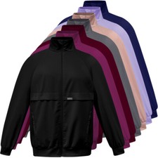 Unisex Scrub Jackets Medical Nurse Warm Up Jacket Zipper Long Sleeve Women Men