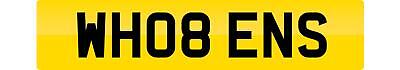 PRIVATE NUMBER PLATE WH08 ENS CHERISHED REGISTRATION WHO BEN BENS BENNY BENJAMIN