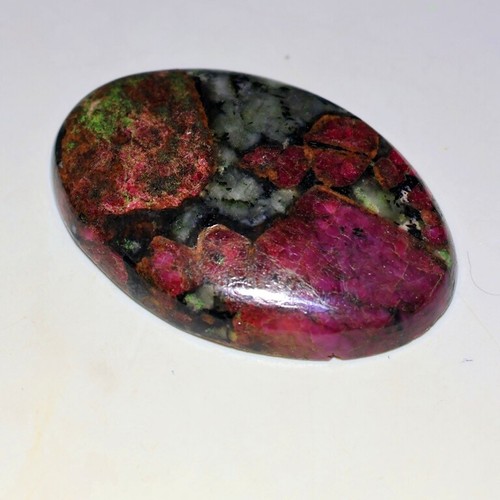 GEMMA CABOCHON OVALE CABOCHON ROSA RUSSO NATURALE ROSA RUSSO AV- - Foto 6 di 21