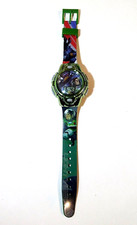 Vtg Disney Pixar Buzz Lightyear Flashing LCD Digital Watch Kids Boys Working