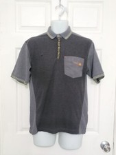 Vintage McDonalds Employee Uniform Med Polo Pocket Shirt Gray Timeless Elements