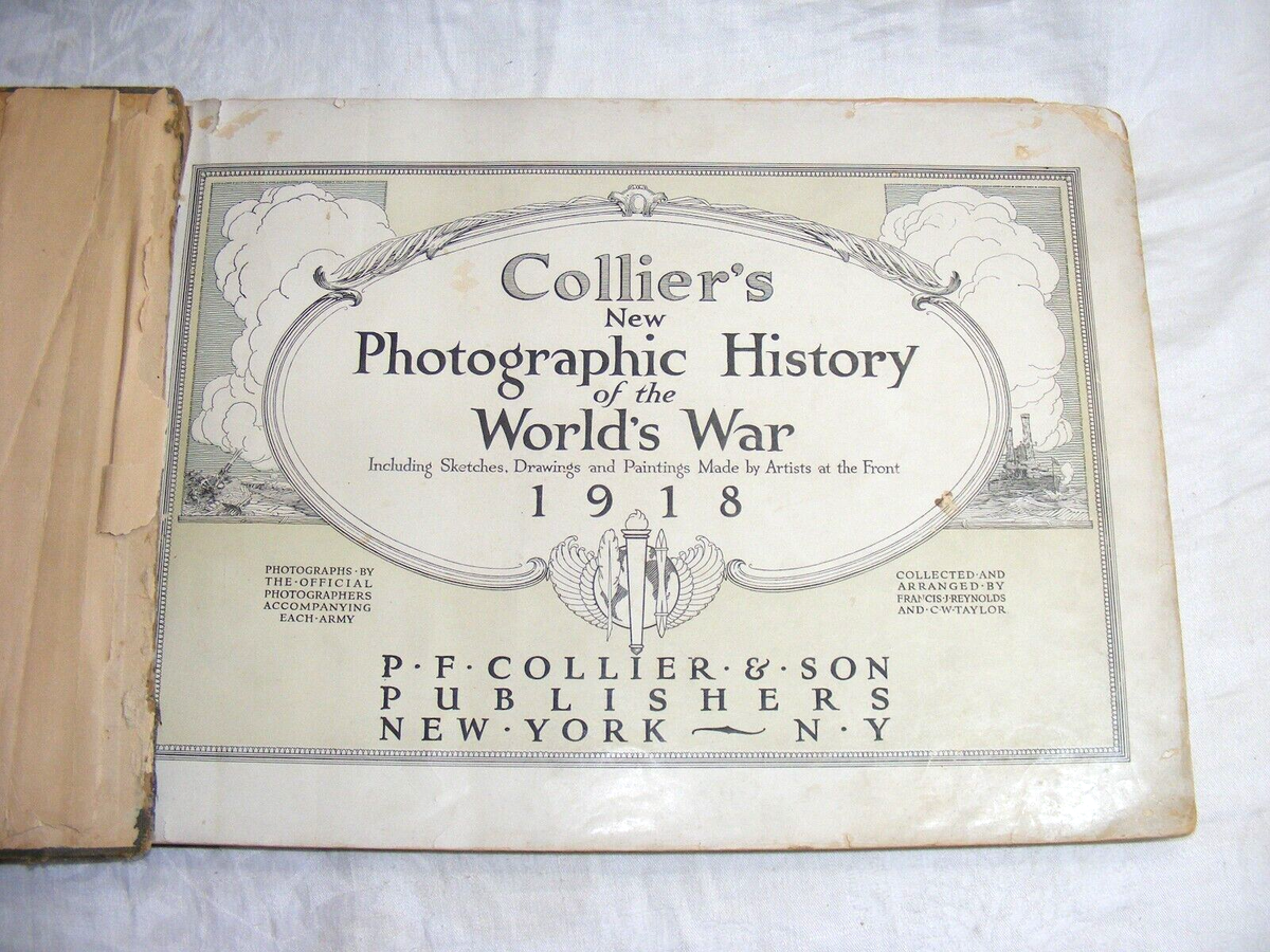 Vintage Collier's New Photographic History Of The World's War