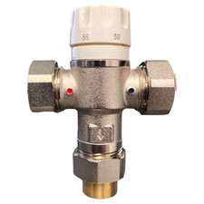 Mélangeur de vanne de mélange de chauffage par le sol 22 mm compatible avec compression