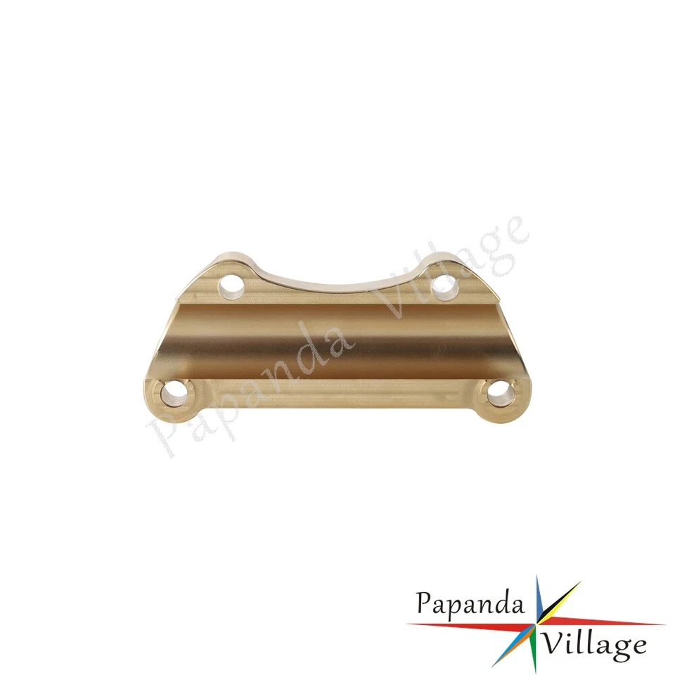 Brass Handlebar Riser Top Clamp For Harley Dyna Softail FLSTF FXSB Sportster - Image 4 of 4