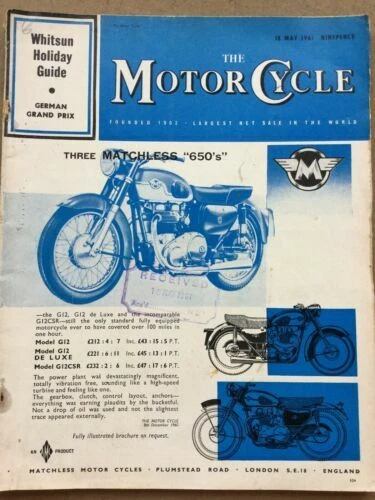 May Motor Cycle Motorcycle Magazines