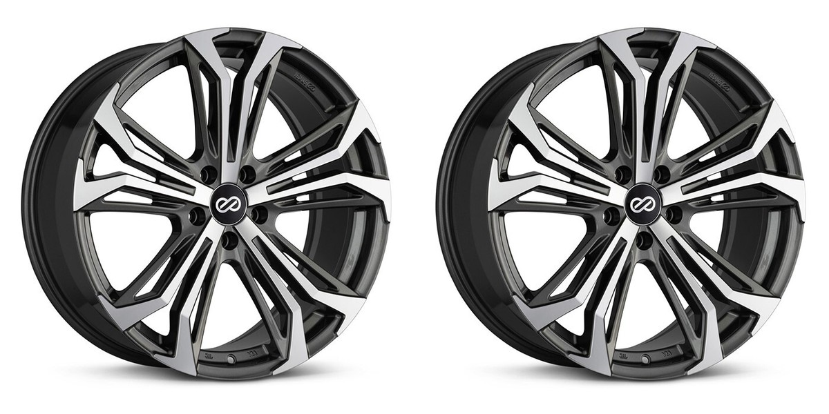 2X) Enkei VORTEX 5 Wheels [20x8.5 / 5x114.3 / ET:38 / CB:72.6