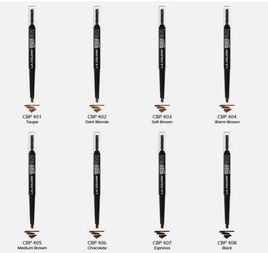 LA COLORS Browie Wowie Brow Pencil - Retractable "Pick Your 1 Color" - Image 2 of 4