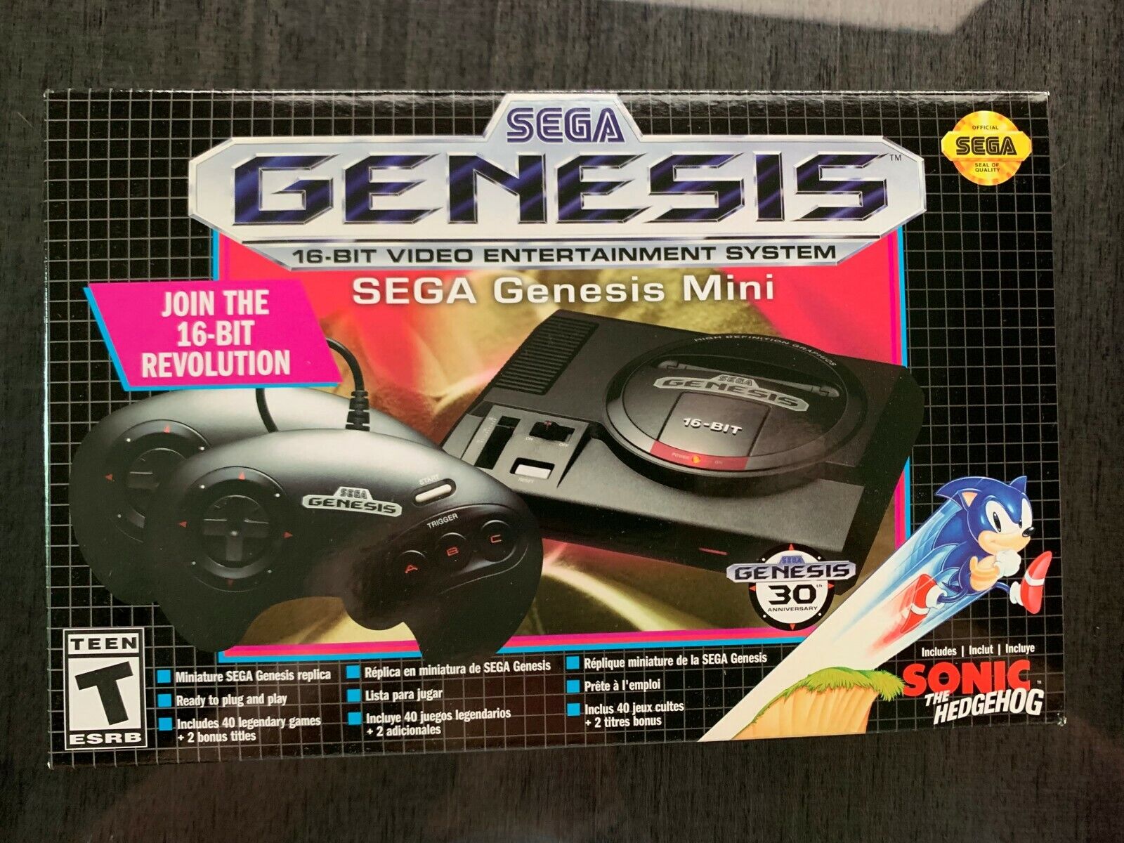 SEGA GENESIS Mini By SEGA Console 40 GAMES 30 Years Anniversary