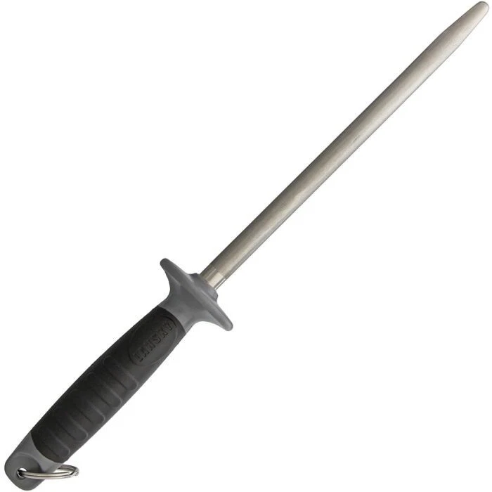 Lansky LSS9D Diamond Sharpening Steel 400-Grit Butcher's Style Rod w/ Good Grip