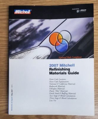 2007 Mitchell Refinishing Materials Guide | eBay