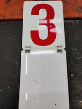 #0 to 9 Aluminum QUICK FLIP Gas Station Price Number Sign 7 1/2" x 5 3/4"