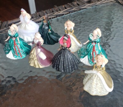 Lot of Vtg 90s HALLMARK Holiday Barbie Christmas Keepsake
