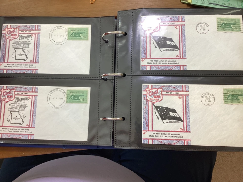 ICOLLECTZONE BOX LOTS & COLLECTIONS  Civil War FDC in new 200 Ct Album (LG006) - Image 3 of 4