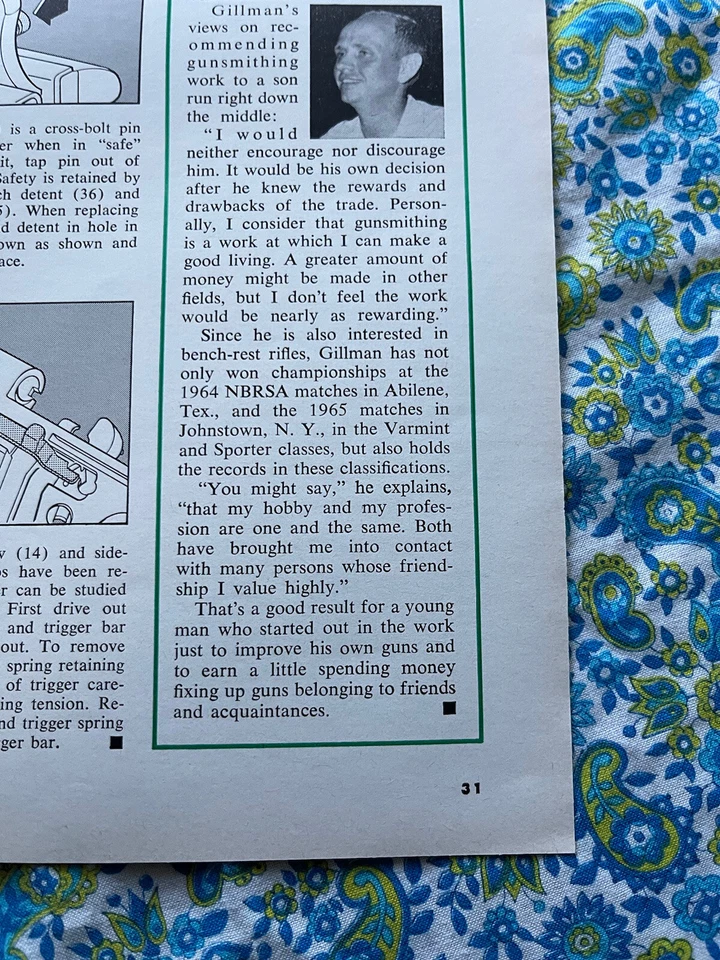 Pistola de bolsillo Steyr modelo SP 1966 anuncio impreso diagrama esquemas Foto 2 de 4