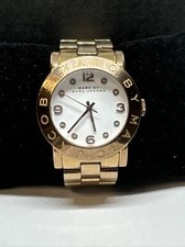 Marc Jacobs MBM3077 Women's Gold Stainless Steel Analog Dial Quartz Watch JNA182