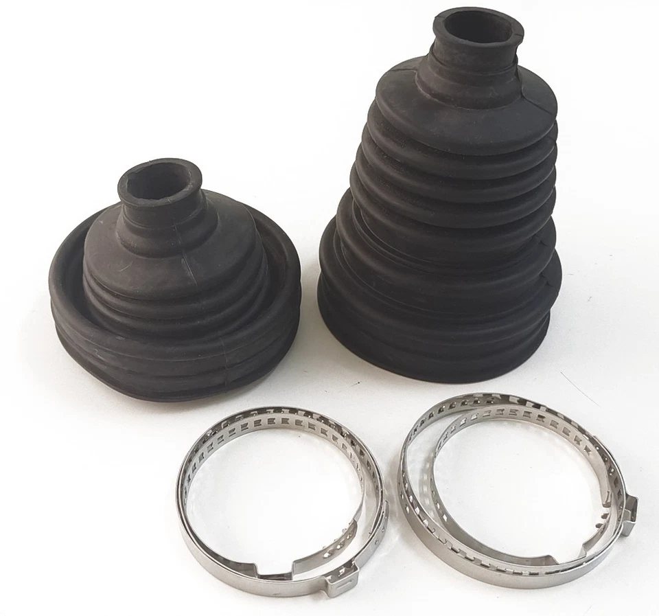 Kit de arranque de eje de transmisión de junta CV universal abrazadera máquina de dirección cubierta antipolvo goma Foto 4 de 4