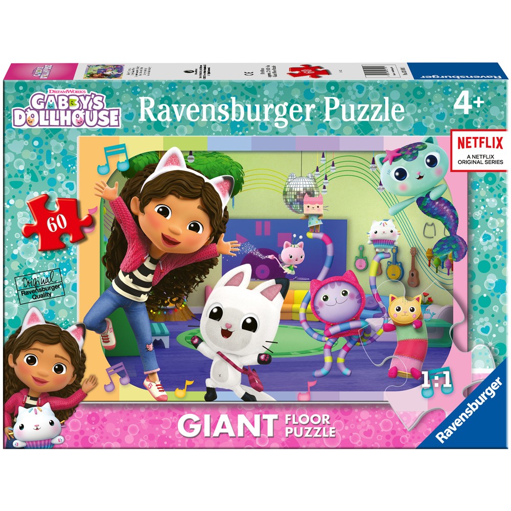 Gabby's Dollhouse Jigsaw 60 Piece Giant Floor Puzzle Ravensburger