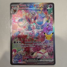 Carta Pokemon Sylveon EX 153/128 30° Celebrazioni SIR quasi nuova