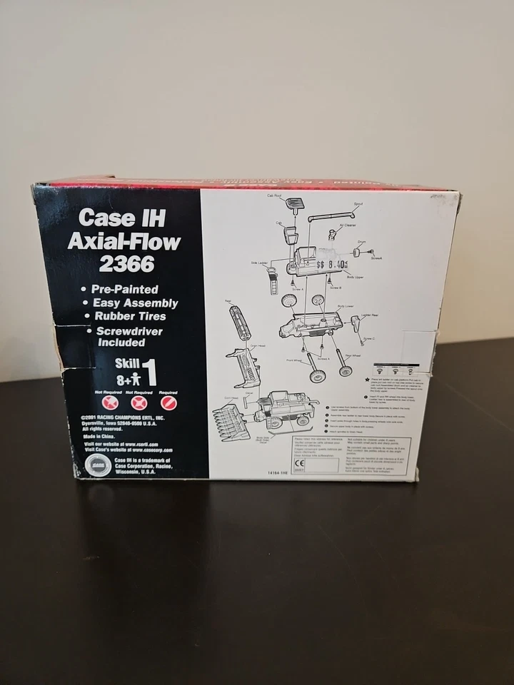 Ertl Case IH Combinación de Flujo Axial Modelo de Actividad Kit Diecast Carrete de Grano de Maíz 1/64 Foto 4 de 4