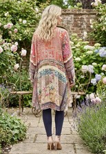 NEW Johnny Was L Large REVERSIBLE Hi-Low KIMONO Duster Jacket Coat Boho Chic NWT