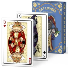 Cat Playing Cards Themed Deck for Adults - Collectible Card Games for Teens, ...