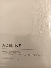 The White Company Adeline Twin Duvet Cover 200 Thread Count Cotton Brand New