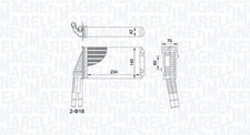 Wärmetauscher Innenraumheizung MAGNETI MARELLI 350218467000 für TOYOTA AYGO 107