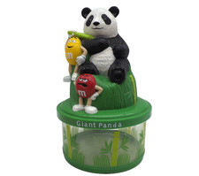 M&M's Candy Giant Panda Bear Coin Bank 2005 Wild Adventure Endangered Wildlife
