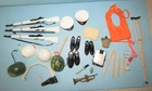 VINTAGE 12" GI JOE ACTION FIGURE 1960;S HUGE LOT OF ACCESSORIES HONG KONG