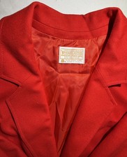 VTG Pendleton 100 Wool Red Blazer Gold Buttons, Lined, SZ 6 Measured 220