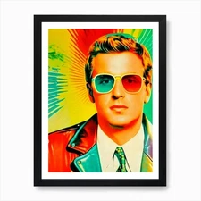 Danny Ocean Colourful Pop Art Art P Framed Wall Art Poster Canvas Print Picture