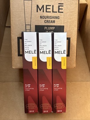 3 MELE Plump It Up Nourishing Facial Cream for Melanin Rich Skin  1.35 fl oz NEW