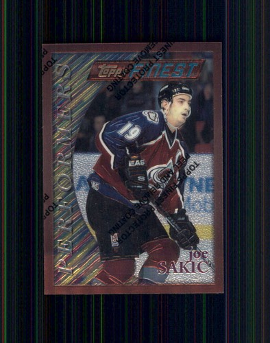 1995 Finest Joe Sakic [Refractor w/ Coating] #80 card