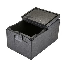Cambro EPP180FLSW110 Cam GoBox Top Loading Insulated Food Carrier w/ Flip Lid